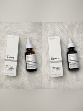 The Ordinary Skin Care Duo - Rosehip Oil & Exfoliating Solution